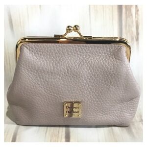 DOONEY & BOURKE Light Grey Pebble Leather Purse